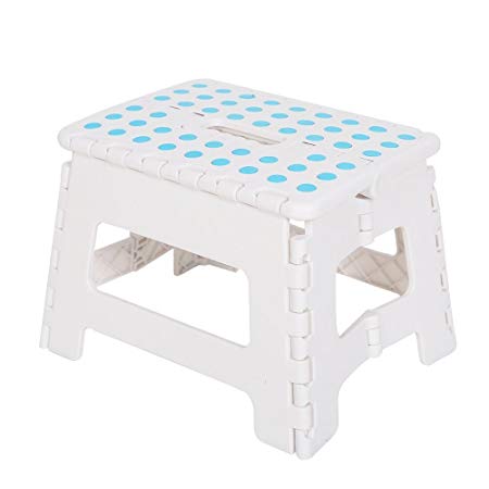 Dporticus Super Strong Folding Step Stool with Handle 300 LB Capacity for Adults, Toddlers and Kids, Kitchen, Garden, Bathroom