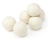 Wool Dryer Balls 6 Pack 100 Organic Wool - Fabric Softener Alternative - Static Free - Save Money - Baby Safe - UnScented All Natural - HypoAllergenic For Allergies and Sensitive Skin