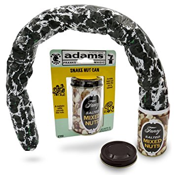 Adams Pranks and Magic - Jumping Snake Mixed Nuts Can -THE Classic Snake Can Gag