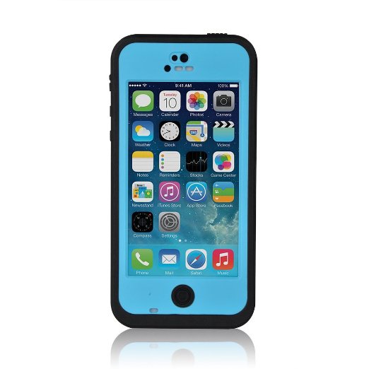 VicTec Waterproof Phone Case Cover For Apple Iphone 5C Shock-Absorbing Pumber Dirtproof - Blue