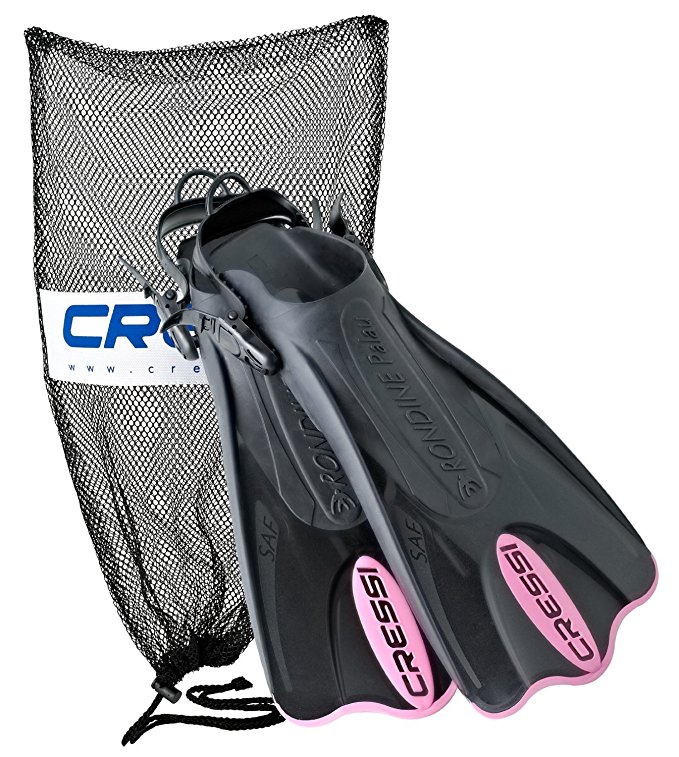 Cressi Palau Short Snorkeling Swim Fins with Mesh Bag