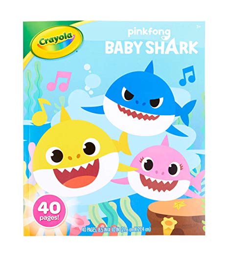 Crayola Baby Shark Coloring Book, Gift for Kids, Ages 3, 4, 5, 6