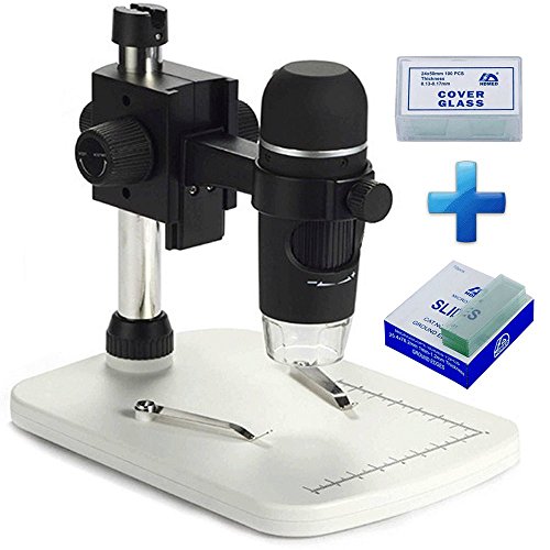 Horizons Tec Digital Microscope USB Computer Camera with Light. For Home School Science Teaching Biology Inspection Dissecting Coin & Jewelry Magnifying, For Windows Mac 5mp 300x