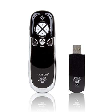 SP800 Smart-Pointer (Black) 2.4Ghz RF Wireless Presenter with Mouse Function