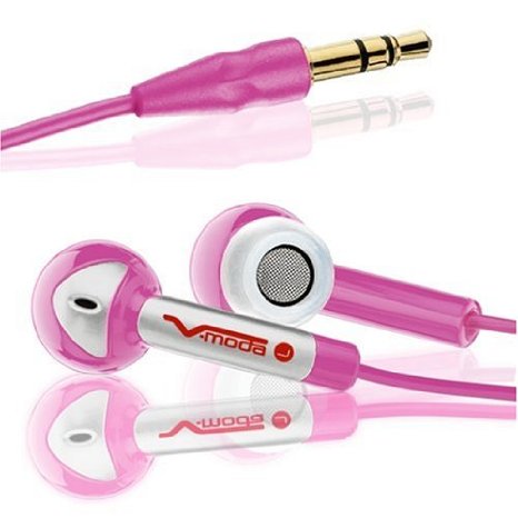 V-MODA Bass Freq In-Ear Stereo Headphone (Hot Pink) (Discontinued by Manufacturer)