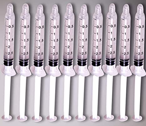 Teeth Whitening Gel Syringes 44% Carbamide Peroxide Tooth Bleaching Gel Dispensers by Bright White Smiles