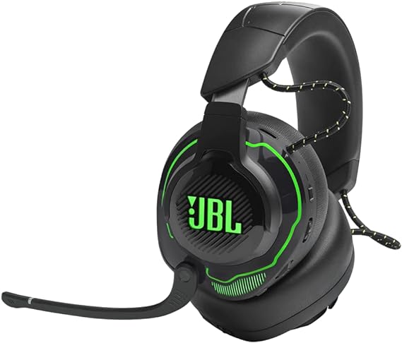 JBL Quantum 910X Wireless - Gaming Headset for Xbox (Black),Black/Green, Medium