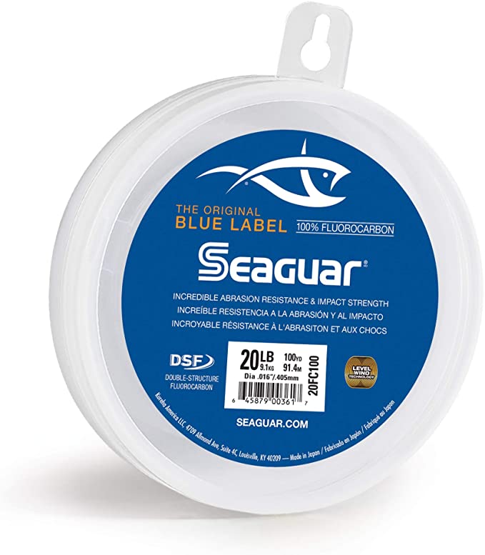 Seaguar Blue Label 100-Yards Fluorocarbon Leader 20-Pounds
