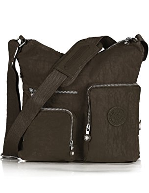 Oakarbo Crossbody Bag Nylon Multi-Pocket Travel Shoulder Bag