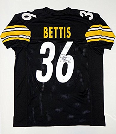 Jerome Bettis Autographed Black Pro Style Jersey- JSA Witnessed Authenticated