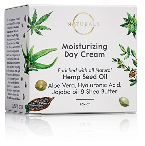 O Naturals Active Moisturizing Day Face Cream – 1.69 oz. Organic Enriched with 100% Natural Hemp Seed Oil Aloe Vera Hyaluronic Acid Jojoba Oil & Shea Butter. Anti-Aging, Reduces Wrinkles & Moisturizes