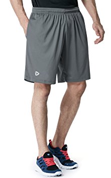 Tesla Men's Lightweight HyperDri Running Shorts With Pockets MTP07