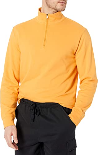 Amazon Essentials Men's Lightweight French Terry Quarter-Zip Mock Neck Sweatshirt