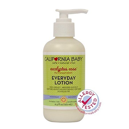 California Baby Everyday Lotion with Pump - Eucalyptus Ease - 6.5 oz