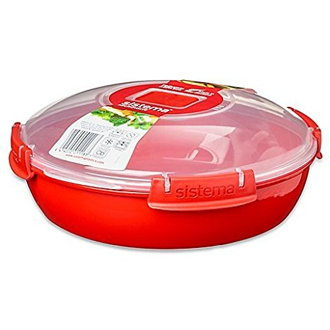 Sistema 43.8 oz. Microwavable Plate in Red