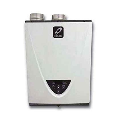 Takagi T-H3S-DV-N Condensing High Efficiency Natural Gas Indoor Tankless Water Heater, 8-Gallon Per Minute