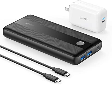 Anker PowerCore III Elite 19200 60W Portable Charger with 65W PD Charger, PIQ 3.0 Power Bank Bundle for USB C MacBook Air/Pro/Dell XPS, iPad Pro, iPhone 12/11/mini/Pro and More