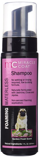 Miracle Coat Foaming Waterless Dog Shampoo 7 oz.
