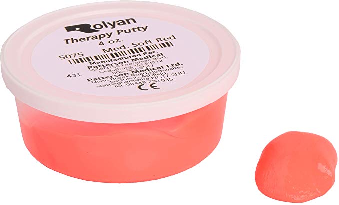 Sammons Preston Therapy Putty for Physical Therapeutic Hand Exercises, Flexible Putty for Finger and Hand Recovery and Rehabilitation