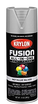 Krylon K02773007 Fusion All-in-One Spray Paint, Silver