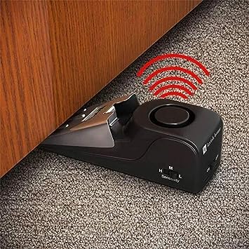 Upgraded Door Stop & Security Alarm, Wireless Portable 120 Loud Entrance Alert Door Stopper Wedge Security Door Stopper Anti-Theft Alarm Doorstop Safety Tools for Travel Home Apartment House (2 PCS)