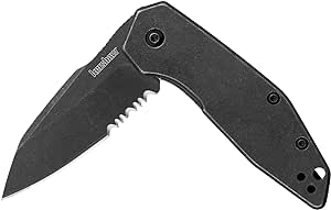 Kershaw Gravel Pocket Knife, Perfect EDC, 2.5" 8Cr13MoV Steel Reverse Tanto Blade, Pocketclip