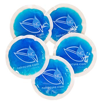 NatraCure 4" Circle Gel Cold Pack - 5 Pack Blue