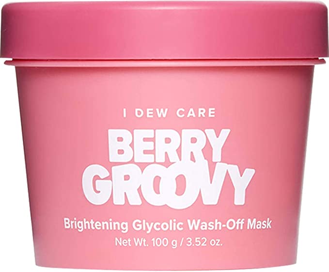 I DEW CARE Berry Groovy | Brightening Glycolic Wash-Off Mask | Korean Skincare, Facial Treatment, Vegan, Cruelty-free, Paraben-free