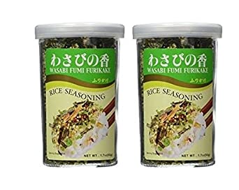 JFC - Wasabi Fumi Furikake (Rice Seasoning) 1.7 Oz (Pack of 2)