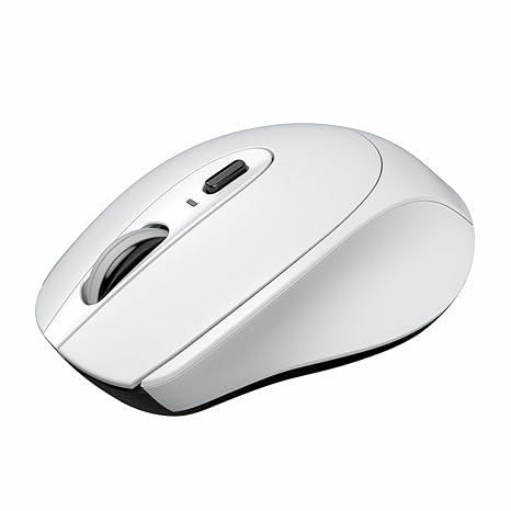 Toad 31 Wireless Mouse with 2.4 GHz Connectivity, USB Receiver, 10m Working Distance, Ergonomic Design, Auto Power Saving, Adjustable DPI for Laptop & PC (White)