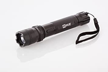 Mace Brand 2,400,000 Volt Flashlight and Stun Gun Kit with Charging Accessories (Black) – Features Powerful LED Light with 3 Modes – Includes Holster, Rechargeable Battery, Great for Self-Defense