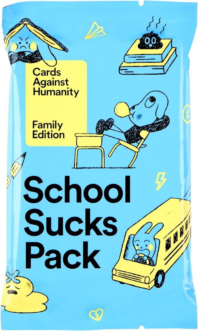 Cards Against Humanity Family Edition: School Sucks Pack • Mini Expansion • New for 2023
