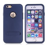 DeeXop CoolampFashion iPhone 6 47 inch CaseNewly released Iphone 6 Case with StandApple iphone 6 47 inches Case with Ultra Slim DesignMaterial TPU rubber and durable plasticDark Blue