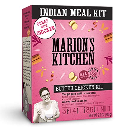 Butter Chicken Meal Kit by Marion's Kitchen, 5 Pack, Quick, Easy & All Natural Indian Home Cooking