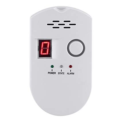 Gas Leak Detector, High Sensitivity LPG/Coal/Natural Gas Alarm Detector Methane Combustible Gas Leak Alarm Gas Sensor Alarm Tester for Home, Kitchen with Sound Light Warning