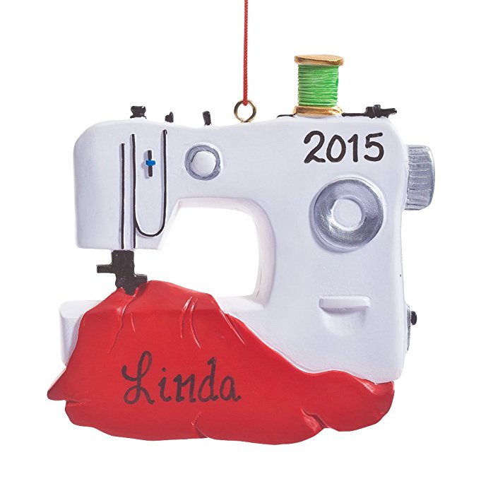 Personalized Sewing Machine Ornament