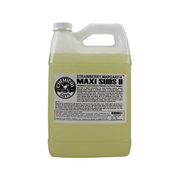 Chemical Guys CWS_1011 Maxi-Suds II Super Suds Car Wash Soap and Shampoo, Strawberry Margarita Scent (1 Gal)