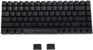 YMDK White Black Dolch Thick PBT 84 68 64 Blank Keyset OEM Profile Keycaps for MX Mechanical Keyboard Keychron K2 K6 Keycool Tada68 YD64 (Black)