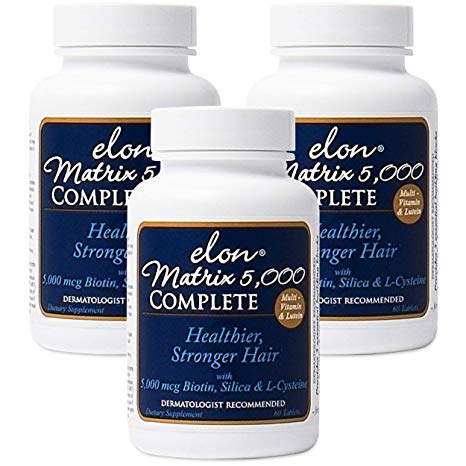 Elon Matrix 5,000 Complete Multi-Vitamin for Hair - 3 Pack