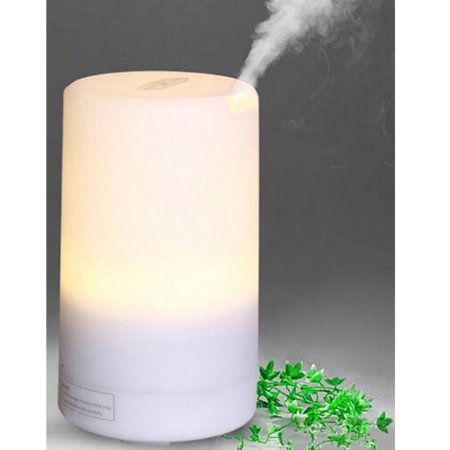 100ml Ultrasonic Essential Oil Diffuser Aromatherapy with 7 Relaxing & Soothing Multi-Color Changing LED Lamps and Mist Mode Adjustment - Waterless Auto Shut-off - Perfect for Home, Yoga, Office, Spa, Bedroom, Baby Room