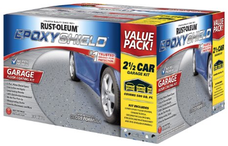 Rust-Oleum 261845 50 Voc - 2.5 Car Epoxy Shield Garage Floor Kit, Gray