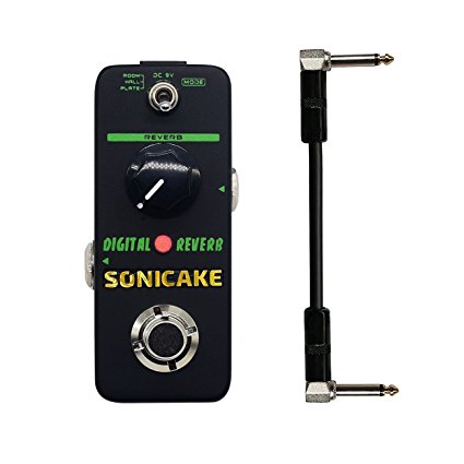 SONICAKE Digital Reverb Mini Guitar Effects Pedal True Bypass