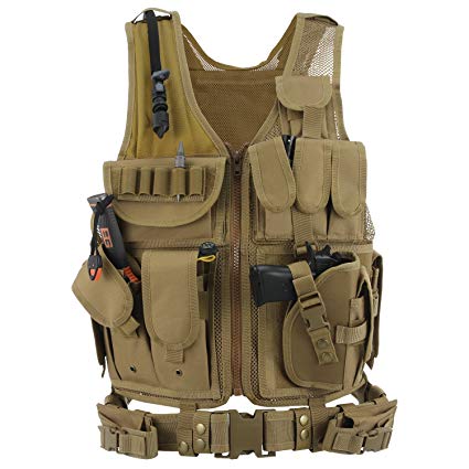 Barbarians Tactical Molle Vest Military Airsoft Paintball Vest Assault Swat Vest Adjustable Lightweight