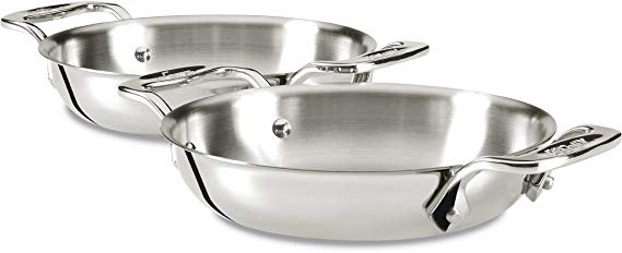 All-Clad E849B264 Stainless Steel Gratins, Silver, Set of Two