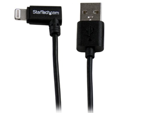 StarTechcom 2m 6-Feet Angled Apple 8-Pin Lightning to USB Cable for iPhone iPod and iPad USBLT2MBR