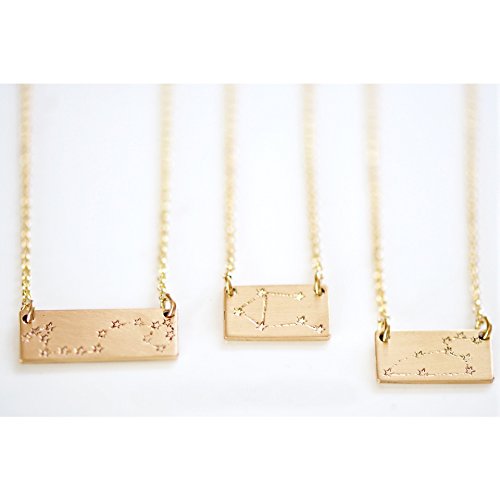 Constellation Bar Necklace - Constellation Jewelry - Astrology Jewelry - Star Sign Necklace