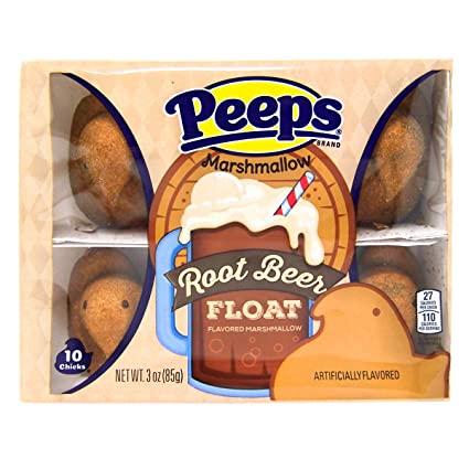 Peeps Marshmallow Root Beer Float Chicks 10 Ct
