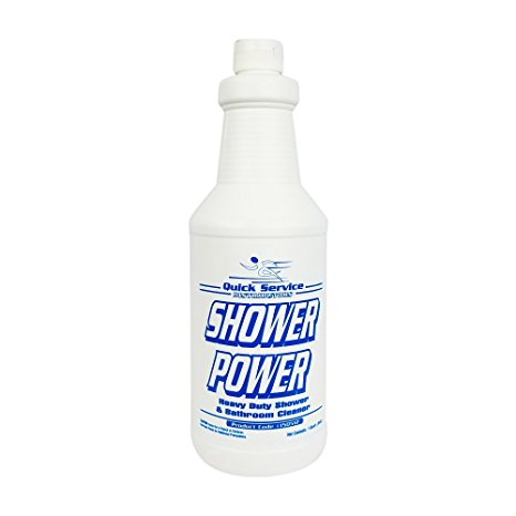 Shower Power - Powerful Bathroom Cleaner From Concentrate - Tub and Shower Cleaner - Cleans Tubs, Toilets, Urinals, Fixtures & More-1 Qt.