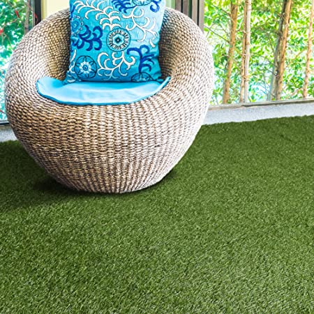 Thick Artificial Synthetic Grass Turf Rug Over 50 Sizes for Outdoor/Indoor 6'X8'