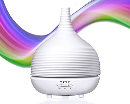 Aromatherapy Essential Oil Diffuser - 500 ML Cool Mist Air Purifier, Atomizer & Aromatherapy Diffuser With 7 Changing Colors LED Lights 3 working modes.